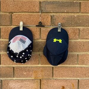 Under Armour Kids' Navy and Neon Green Logo Cap